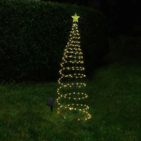 1+1 GRATIS | XTree™ - Solar LED Metall Weihnachtsbaum mit Lichterkette