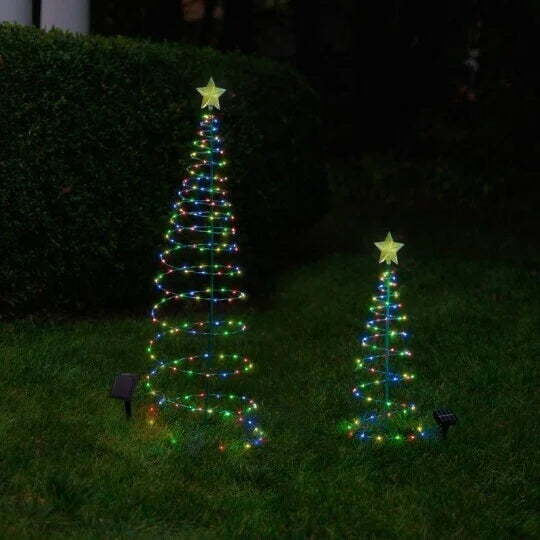 1+1 GRATIS | XTree™ - Solar LED Metall Weihnachtsbaum mit Lichterkette