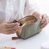 1+1 Gratis | Cosmetica® - Einfarbige Kosmetiktasche mit Doppelreißverschluss