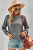 Side Slit Drop Shoulder Sweatshirt - Trendha