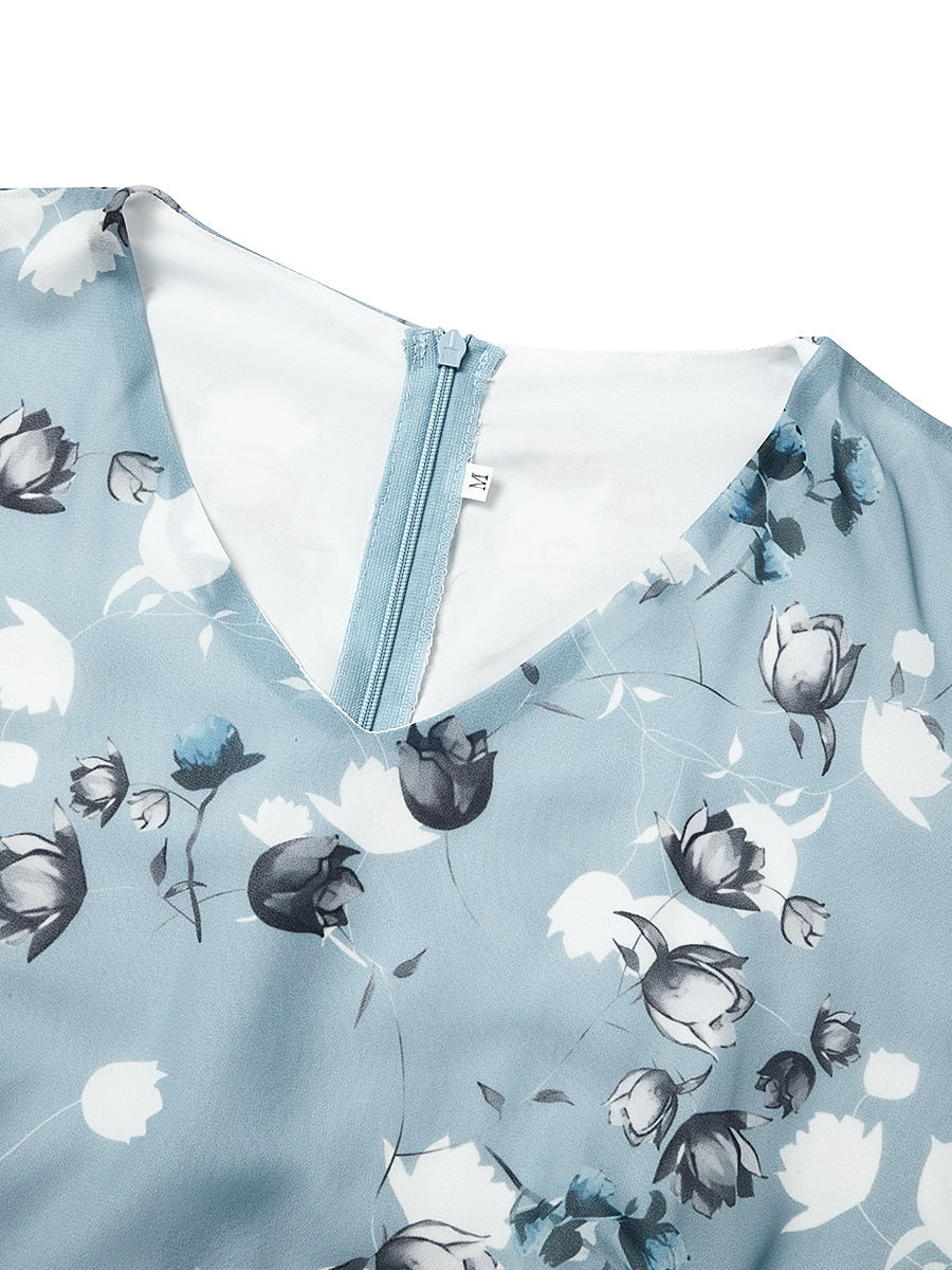 Kimber™ - Stilvoll Luftiges Florales Langes Kleid